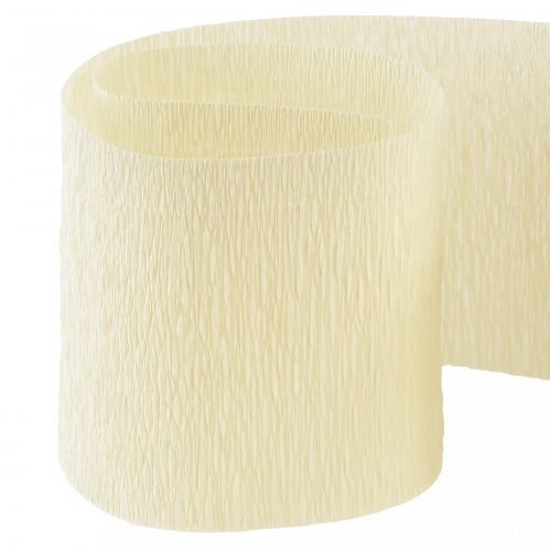 Artikel Blomstercrepe champagnecreme B10cm L250cm 2stk