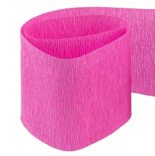 Artikel Flower crepe pink B10cm gramvægt 128g/kvm L250cm 2stk