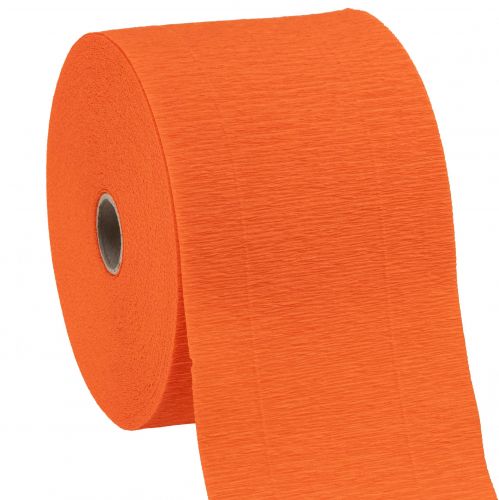 Blomstercrepe orange B10cm gramvægt 128g/kvm L250cm 2stk