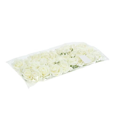 Artikel Skumrose Ø6cm creme 27 stk