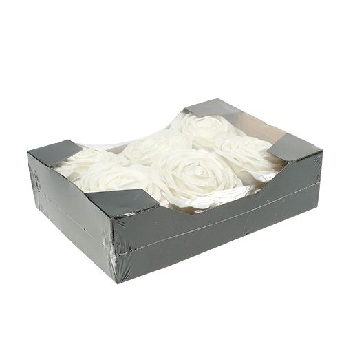 Floristik24 Skum rosa hvid med perlemor Ø10cm 6 stk