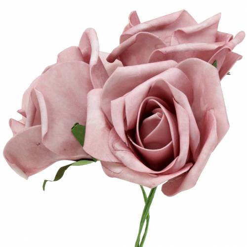 Artikel Skumrose Ø10cm gammelrosa 8 stk