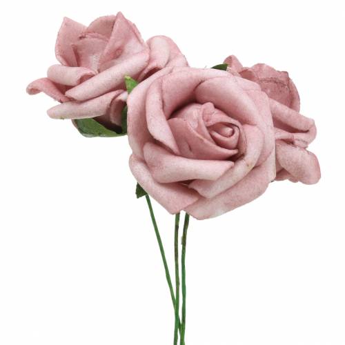 Artikel Skumrose Ø3,5cm gammelrosa 48 stk