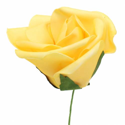 Floristik24 Skum rosa Ø6cm gul 27 stk