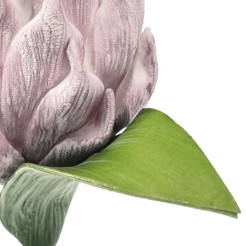 Floristik24 Skumkogle lys lilla 14cm L28cm 1 stk