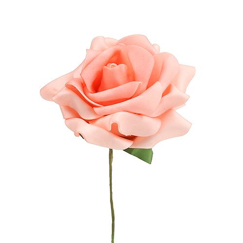 Artikel Skumrose Ø 10cm Laks 8 stk