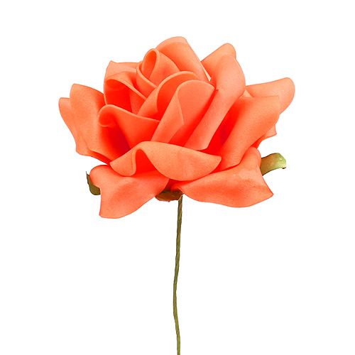 Artikel Skumrose Ø 10cm Orange 8 stk