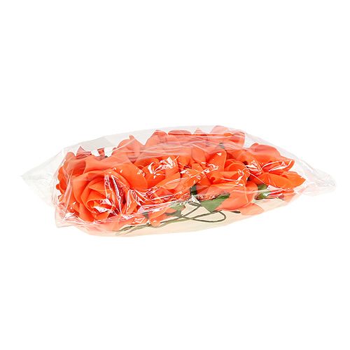 Artikel Skumrose Ø 10cm Orange 8 stk