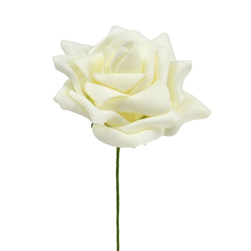 Artikel Skum Rose Ø 10cm creme 8 stk