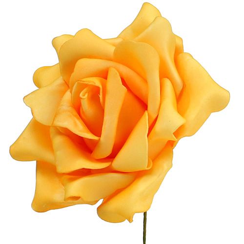 Floristik24 Skum Rose Ø15cm Gul 4 stk