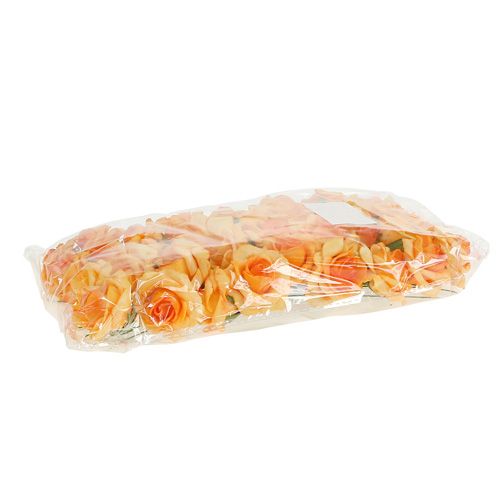 Floristik24 Skumrose Ø4,5cm abrikos 36 stk