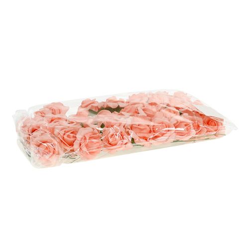 Artikel Skumrose Ø4,5cm Laks 36 stk