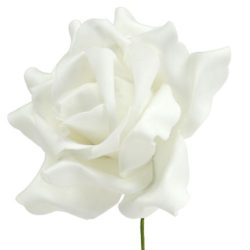 Skum Rose Hvid Ø15cm 4 stk