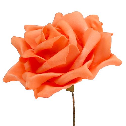 Floristik24 Skumroser orange Ø15cm 4 stk