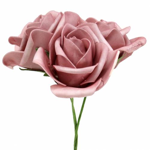 Artikel Skumrose Ø7,5cm gammelrosa 18 stk