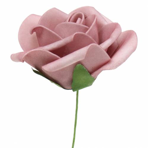 Artikel Skumrose Ø7,5cm gammelrosa 18 stk