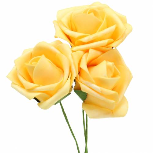 Artikel Skum rosa Ø7,5cm gul 18 stk