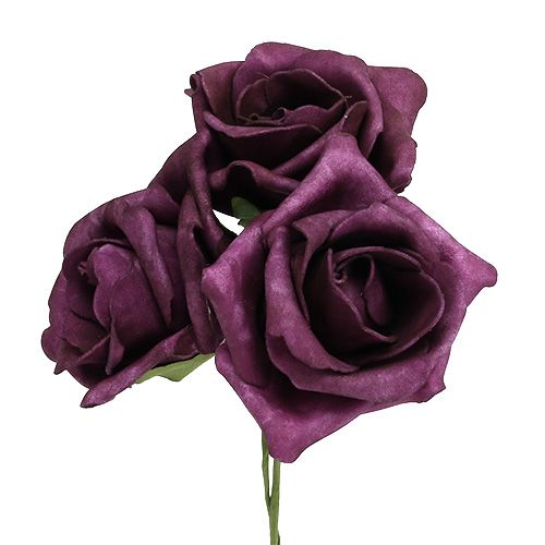 Artikel Skumroser Ø7,5cm Mauve 18 stk