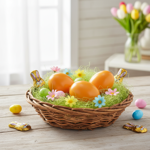 Artikel Påskeæg, rigtige kyllingeæg, perfekte til kreativt gør-det-selv-håndværk og påskehåndværk, 5 cm, 10 stk.