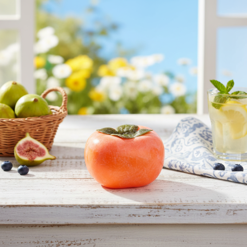 Artikel Kunstig persimmon frugt dekorativ kunstig frugt Ø8cm H5,5cm