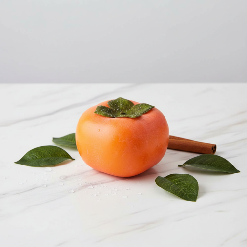 Artikel Kunstig persimmon frugt dekorativ kunstig frugt Ø8cm H5,5cm