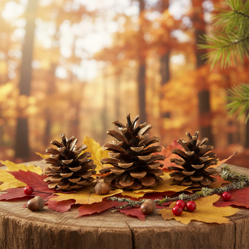 Artikel Sorte fyrrekogler 5cm natur 5stk