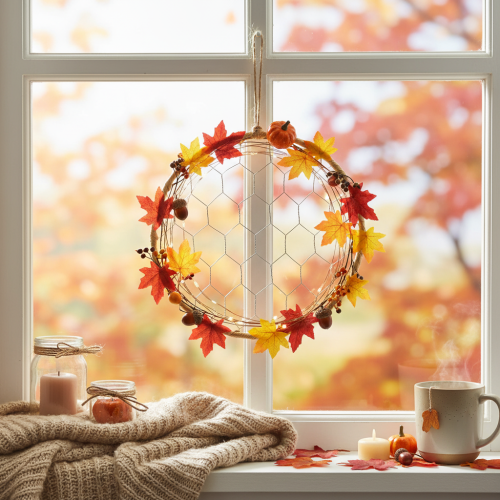 Artikel Dekorative metalbast ophængningsringe, Ø20 cm, 4 stk., boho vægdekoration, vinduesdekoration