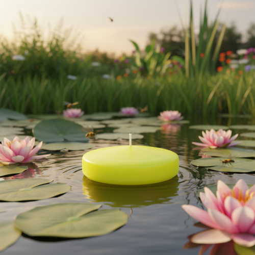 Artikel Flydende lys, alsidige dekorationsmuligheder til elegant borddekoration og begivenheder, 8 cm, 8 stk.