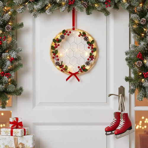 Artikel Dekorative metalbast ophængningsringe, Ø20 cm, 4 stk., boho vægdekoration, vinduesdekoration