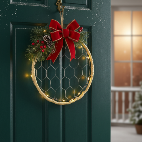 Artikel Dekorative metalbast ophængningsringe, Ø20 cm, 4 stk., boho vægdekoration, vinduesdekoration