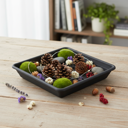 Artikel Coaster Lara firkantet 20cm x 20cm antracit 1 stk