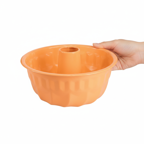 Artikel Metal dekorativ bageform Bundt kage orange Ø23cm H12cm