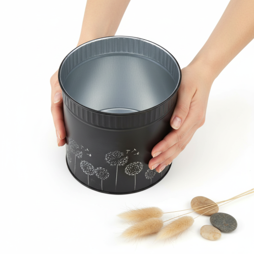 Artikel Mælkebøtte urtepotte, sort, Ø15,5 cm H15,5 cm