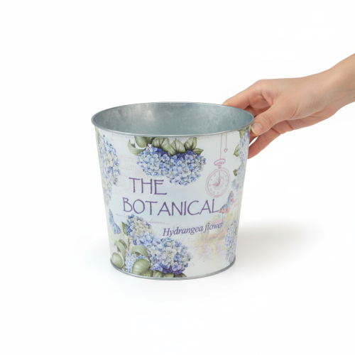 Artikel Metalplantekasse til hortensia, Ø24cm H21cm