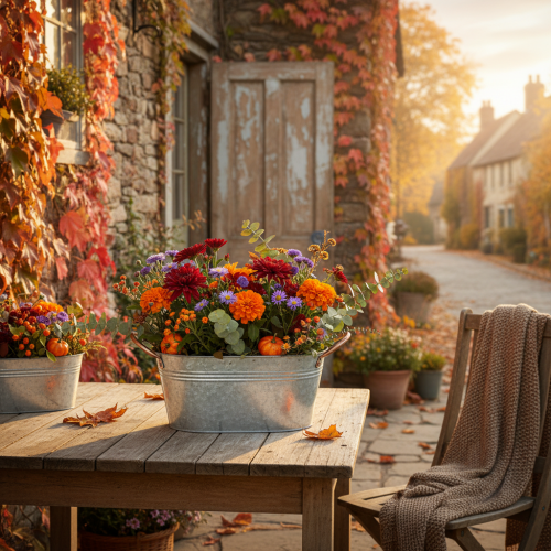 Artikel Blomsterskål med hanke, dekorativ skål, metal, 17,5×12×9 cm