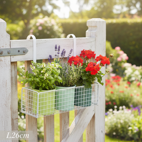 Artikel Hængende urtepotte, balkondekoration, køkkendekoration, L26 cm