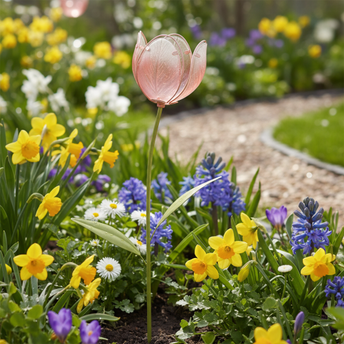 Artikel Havepælsblomst dekorativ tulipan til blomsterbede og kanter 94 cm