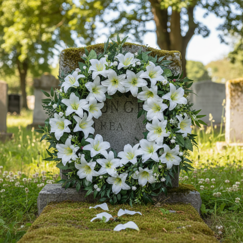 Artikel Lilje på tråd, mellem, 25 stk.