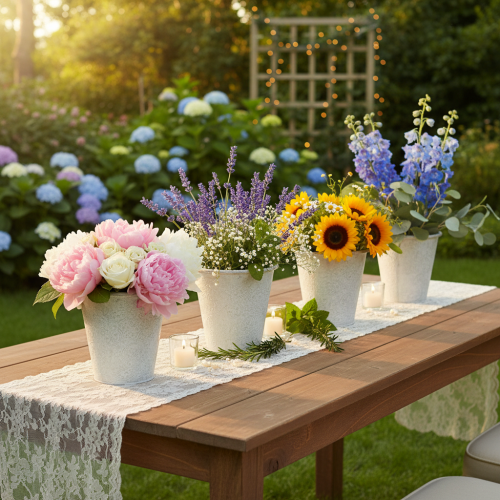 Artikel Prydplantekasse, metalplantepotte, hvid, Ø18,5 cm, H18 cm