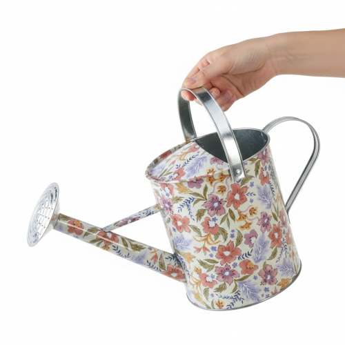Dekorativ metalvandkande, vintage blomsterpotte, Ø18 cm | Floristik24.dk