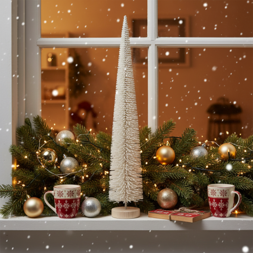 Kunstigt dekorativt juletræ, bordjuletræ, 60 cm | Floristik24.dk