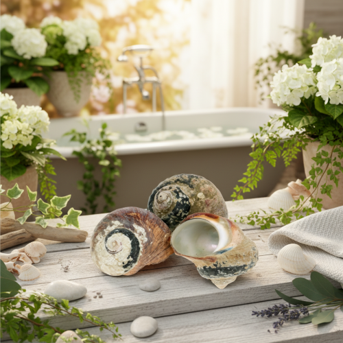 Turban Shell Alikreukel Natural 500g | Floristik24.dk