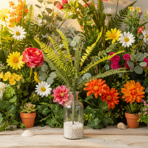 Kunstig bregnegren, kunstig grøn plante til dekoration, 45 cm | Floristik24.dk