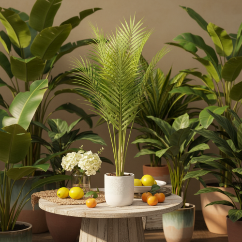 Kunstig palmegren, kunstig plante til arrangementer, 90 cm | Floristik24.dk