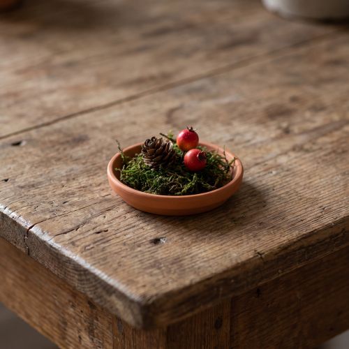 Coaster, lerskål, keramik af terracotta Ø6,2cm | Floristik24.dk