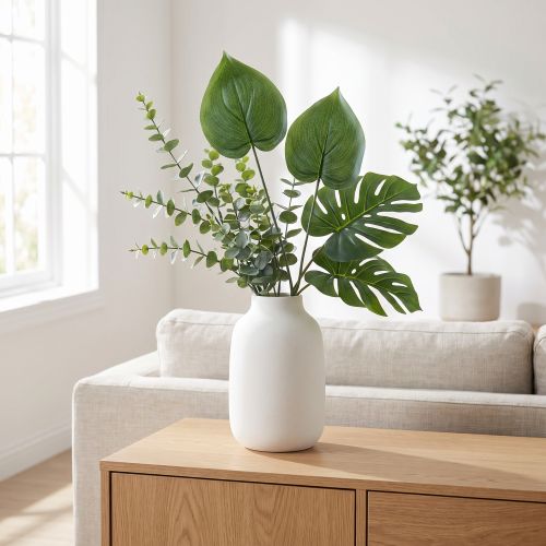 Philodendron kunstige træven kunstige planter grøn 48cm | Floristik24.dk
