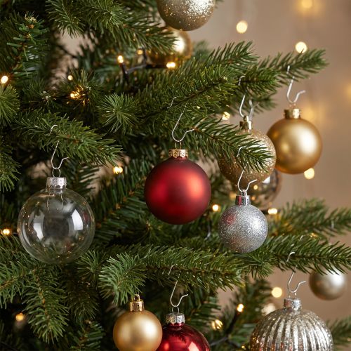 Artikel Kuglebøjle sølvbøjle julekugler 35mm 50 stk