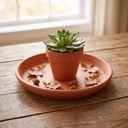 Artikel Coaster Middelhavet, keramisk skål terracotta Ø10,7cm