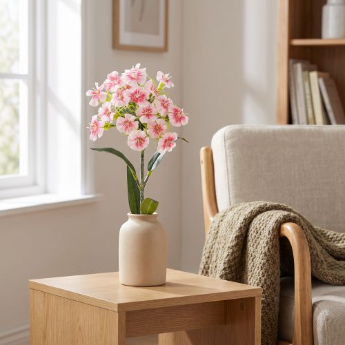 Skæg nelliker kunstig nellike Fersken Pink 52cm | Floristik24.dk