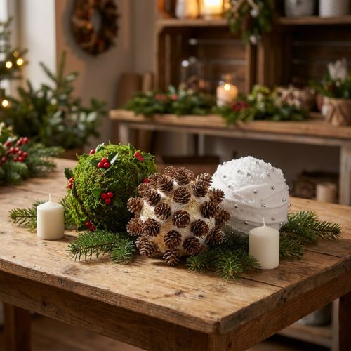 Artikel Styrofoam kugle Ø8cm hvid 10p